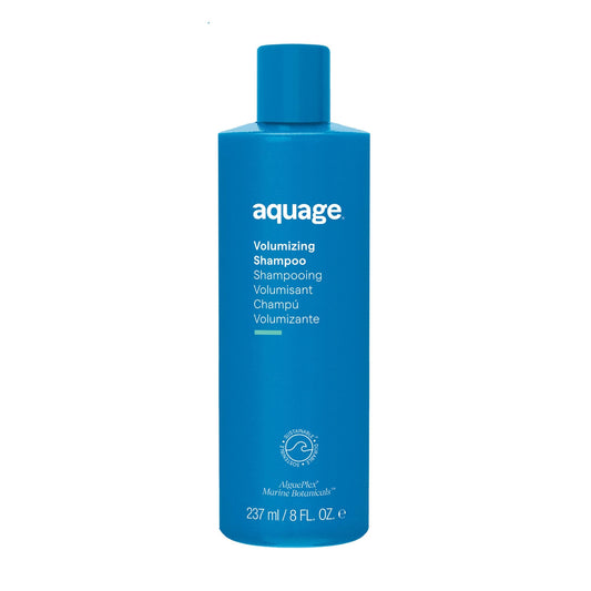 Dark Cyan Aquage Volumizing Shampoo for Women & Men - Lightweight, Deep Cleansing Hair Shampoo with AlgaePlex - Long-Lasting Volume, Body & Shine for Fine, Thin Hair (8 oz)