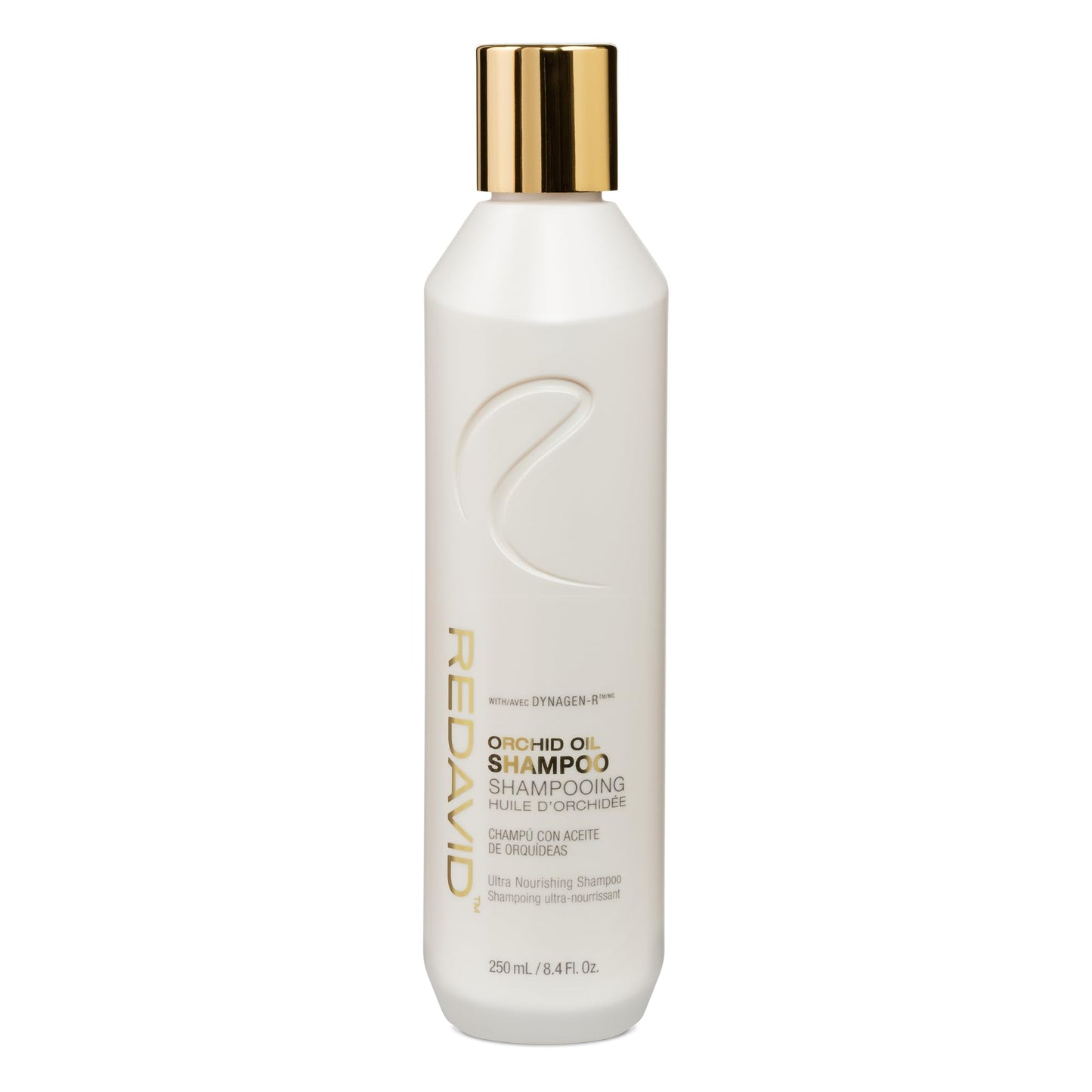 Light Gray Redavid Orchid Oil Ultra Nourishing Shampoo with Shea Butter, Coconut Oil, Phyto Microproteins for Curly or Heavily Damaged Hair - Clinically Strengthens, Adds Protein & Hydrates Hair (250ml)