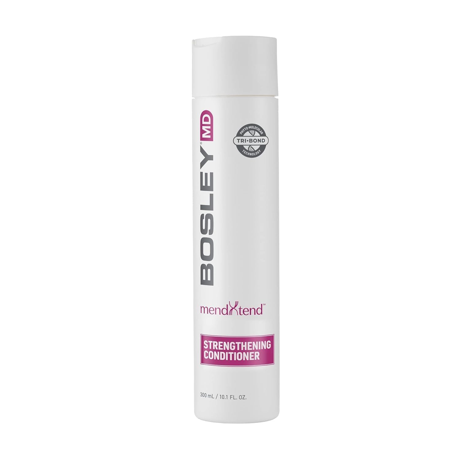 Light Gray BosleyMD MendXtend Strengthening Conditioner for Thinning Hair – Sulfate-Free Thickening & Breakage Repair with Biotin, DHT Blockers & Tri-Bond Technology – Fuller, Stronger Hair for Unisex 33.8 Fl Oz