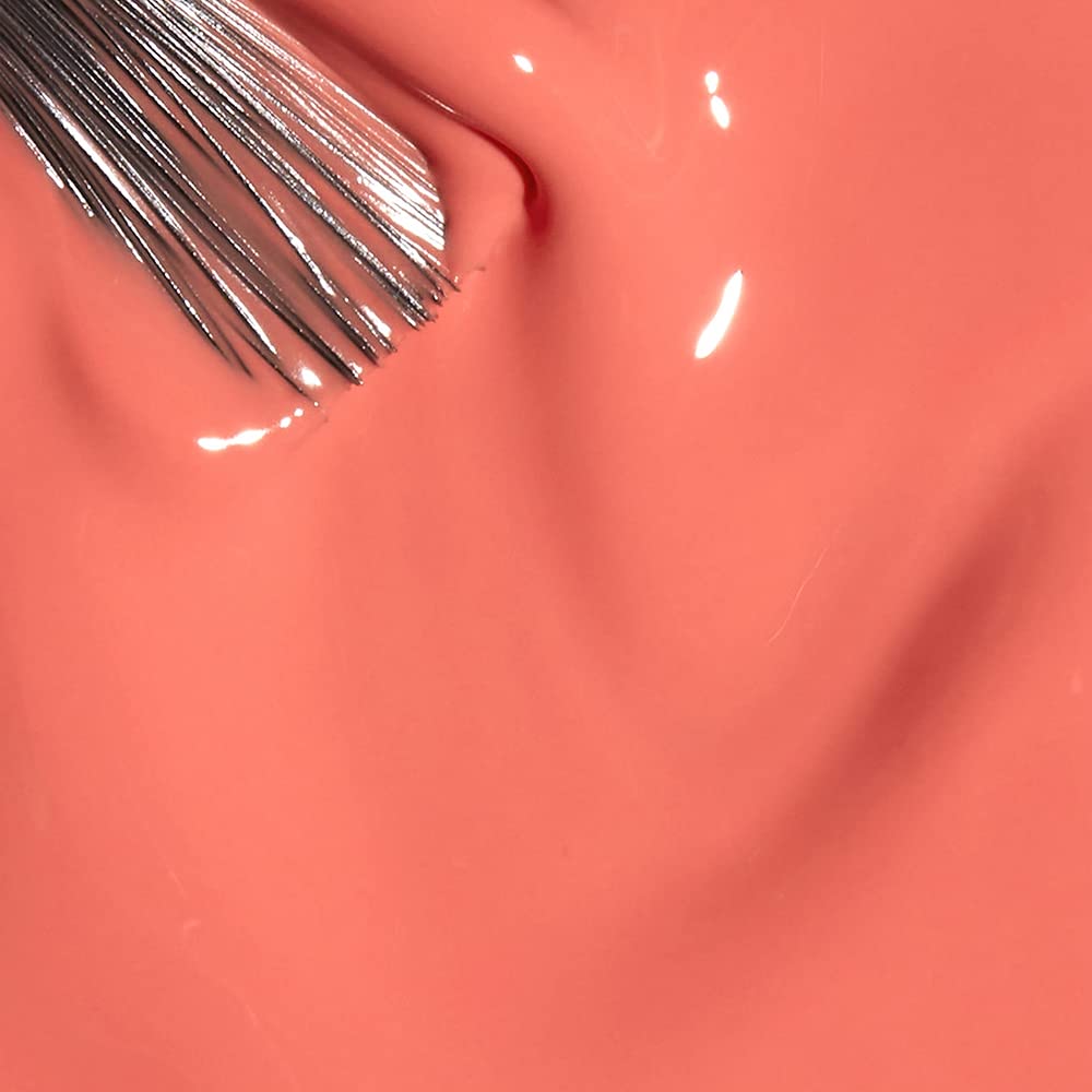 Salmon OPI Infinite Shine 2 Long-Wear Lacquer, Opaque & Vibrant Crème Finish Orange Nail Polish, Up to 11 Days of Wear, Chip Resistant & Fast Drying, Summer 2023 Collection, Summer Make the Rules,Flex on the Beach, 0.5 fl oz