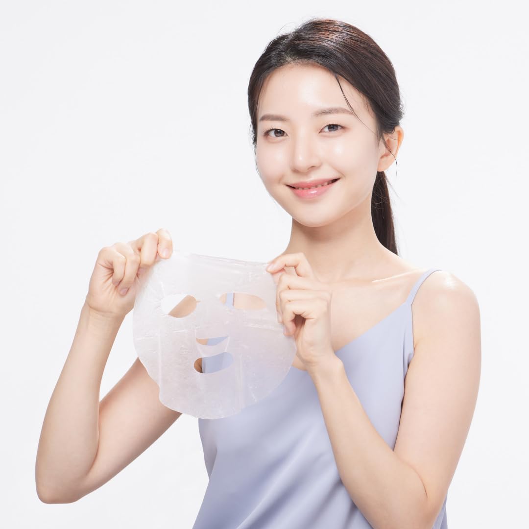 White Smoke S.NATURE SUPER AQUAGEL OASIS AMPULE MASK | Hydrating, Soothing, Blemish Care | Hyaluronic Acid, Allantoin | Korean Face Mask (10 Count (Pack of 1)