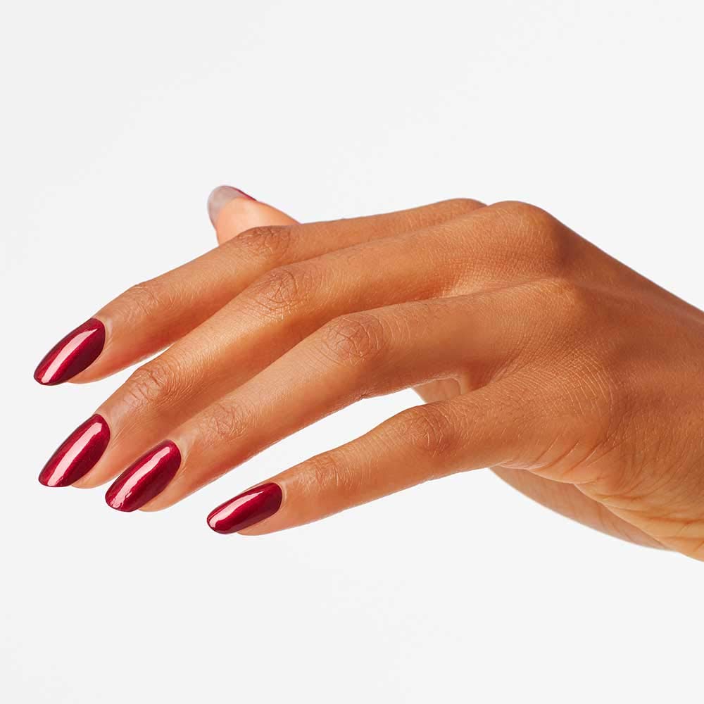 White Smoke OPI Nail Lacquer I'm Not Really a Waitress | Opaque Dark Red Pearl Chip Resistant Nail Polish | Fast Drying, Streak Free