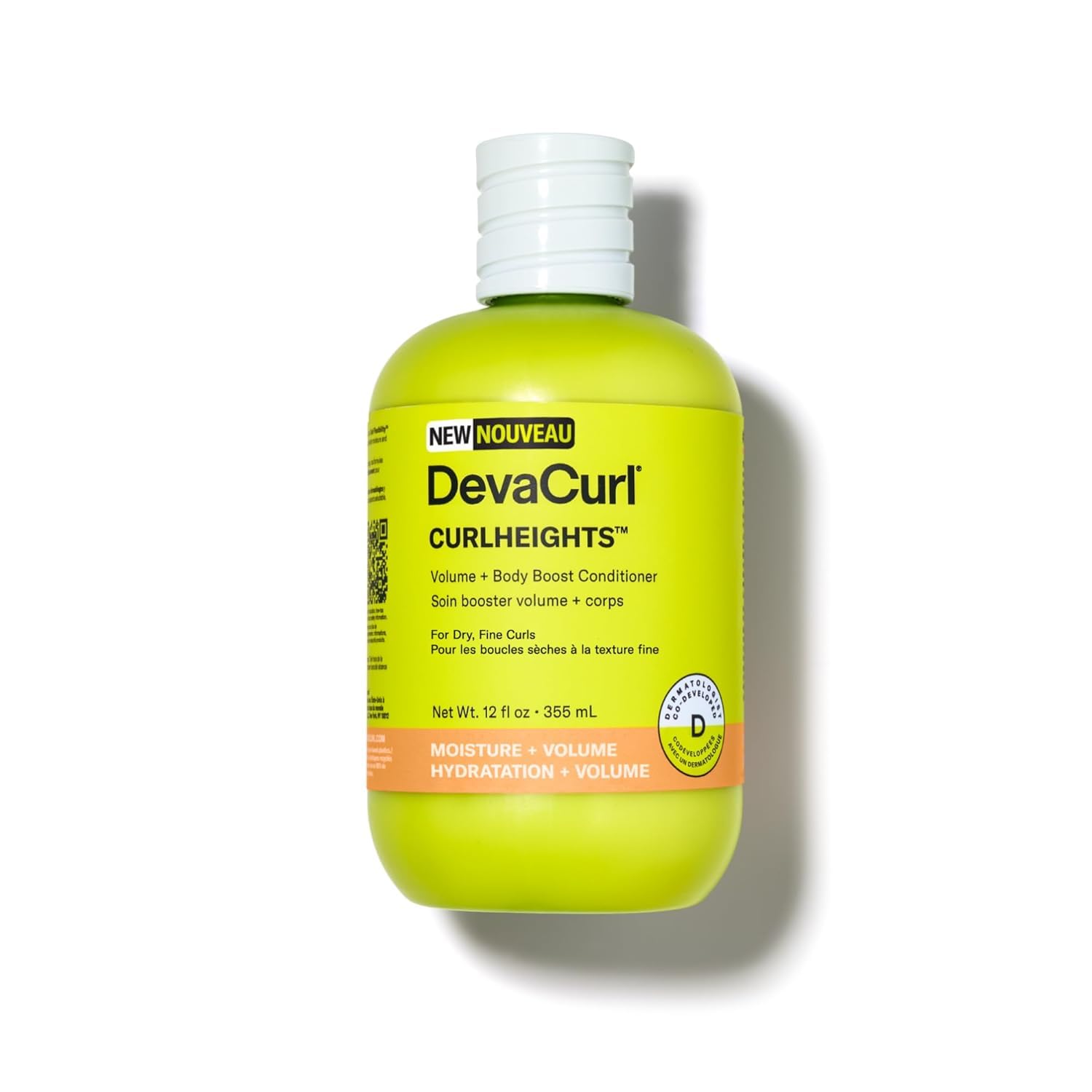White Smoke DevaCurl CurlHeights Volume + Body Boost Conditioner, 12 oz