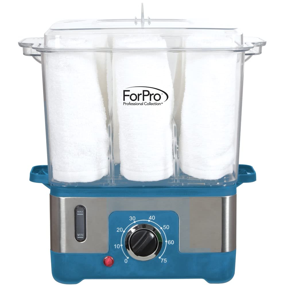White Smoke ForPro Professional Collection Premium XL Hot Towel Steamer, 50% Larger Capacity, Holds 9 Facial Towels, Quick Heating Steam Towel Warmer for Salons and Spas