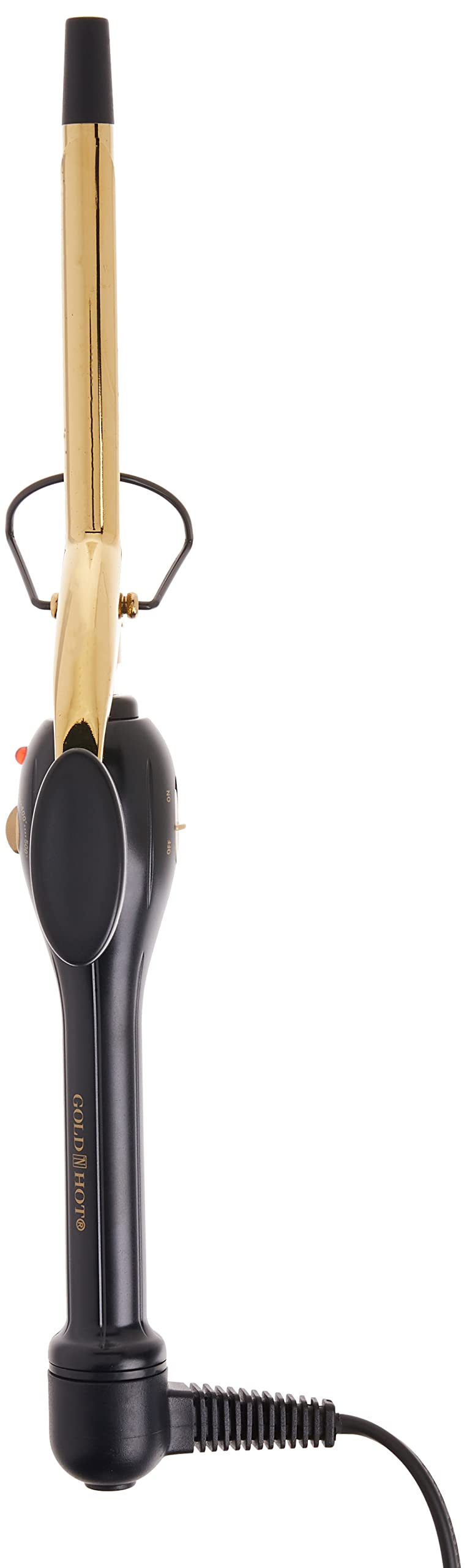 White Smoke Gold 'N Hot Professional Spring-Grip Curling Iron, 1/2 Inch