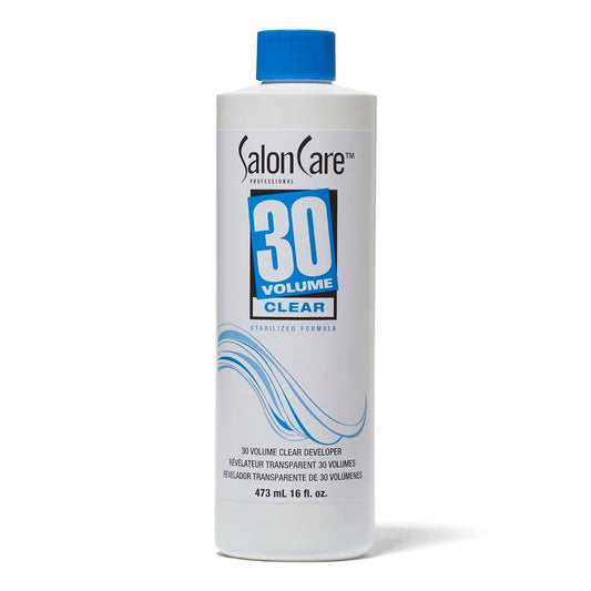 White Smoke Salon Care 30 Volume Clear Developer, Stabilized Formula for Consistent, Predictable Results, Superior Gray Coverage, 16 Ounce