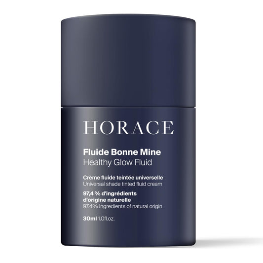 White Smoke HORACE Healthy Glow Fluid for Men – Tinted Fluid Cream – Universal Shade for All Skin Types – 97% Organic & Natural Ingredients – No Parabens, Silicones, or Mineral Oils – 30 ml