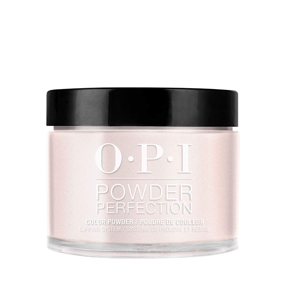 Misty Rose OPI Powder Perfection Humidi-Tea | Opaque Soft Pink Shimmer Nail Dipping Powder | Acrylic Alternative