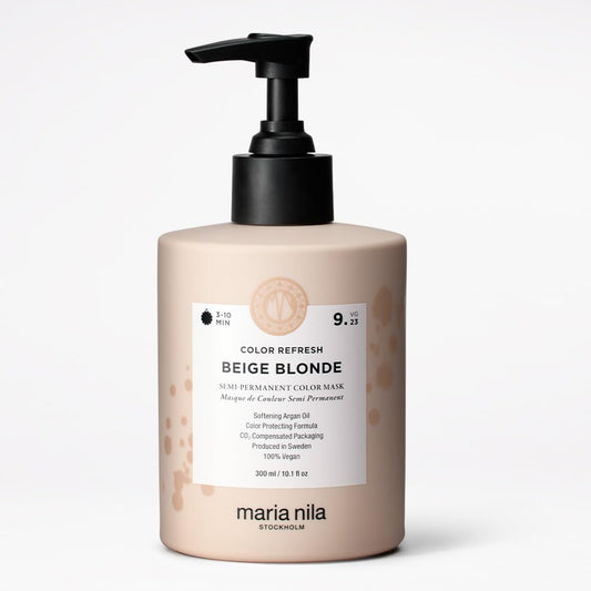 White Smoke Maria Nila Color Refresh, Beige Blonde 10.1 Fl Oz, Cool-toned Soft Beige Hair Mask, Semi-Permanent Pigments, 100% Vegan & Sulfate/Paraben free
