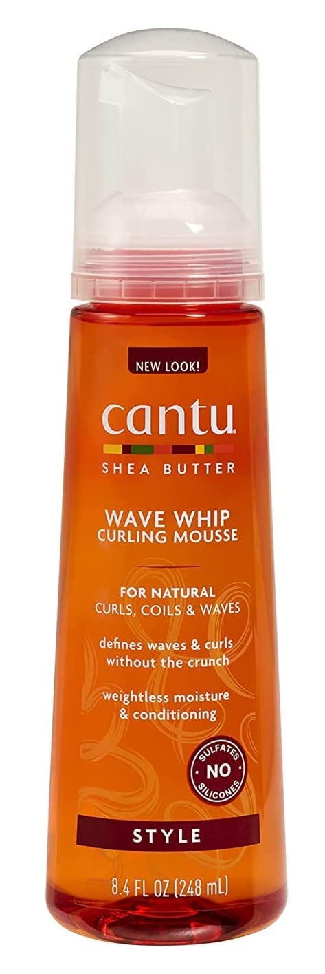 White Smoke Cantu Shea Butter Wave Whip Curling Mousse 8.4 Ounce (Pack of 6)