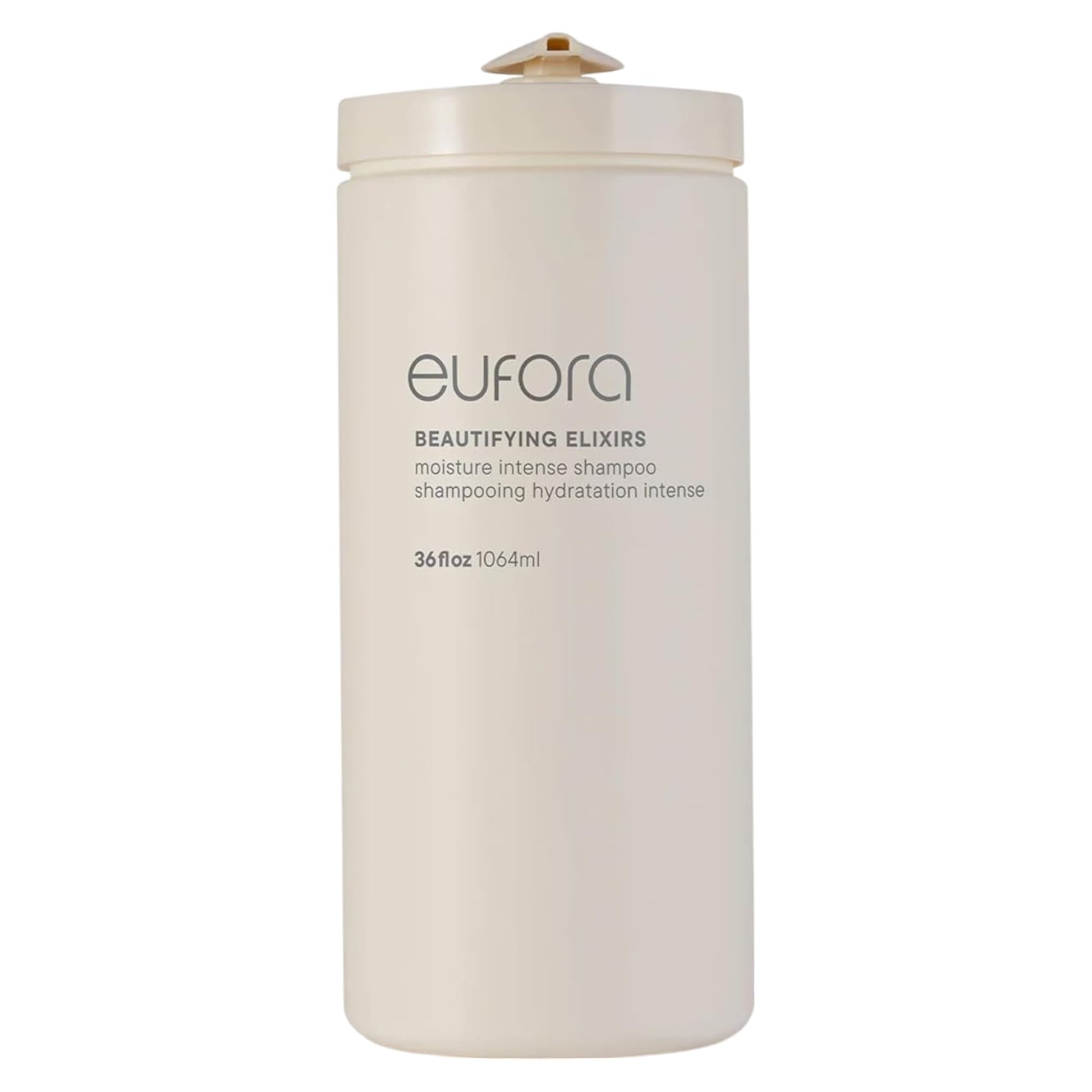 Light Gray Eufora Beautifying Elixirs Moisture Intense Shampoo 36 Oz