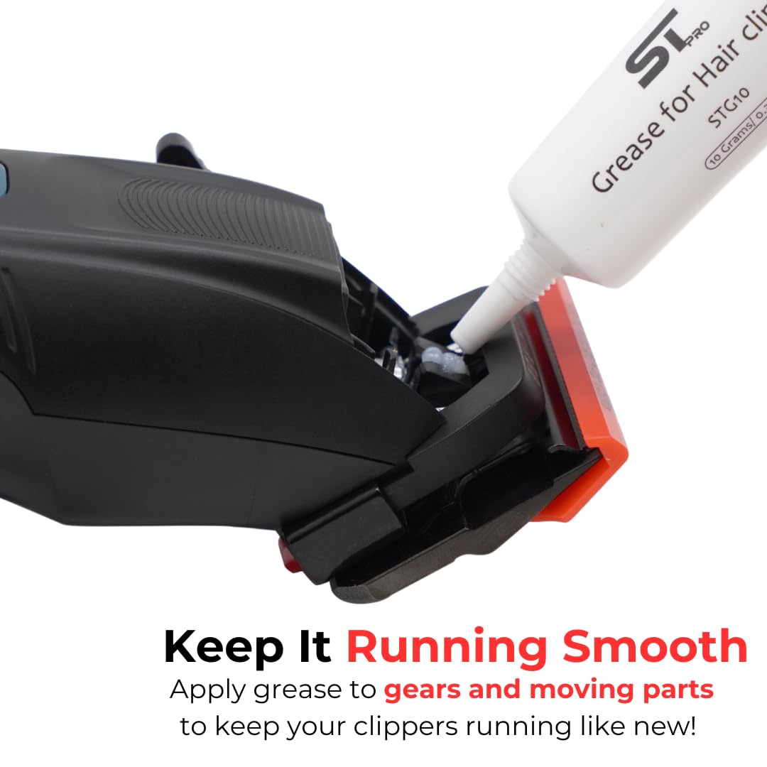 White Smoke Supreme Trimmer Premium Hair Clipper Lubricating Grease STG10 | 10 Grams Premium Lubrication for Peak Performance for Professional Clippers