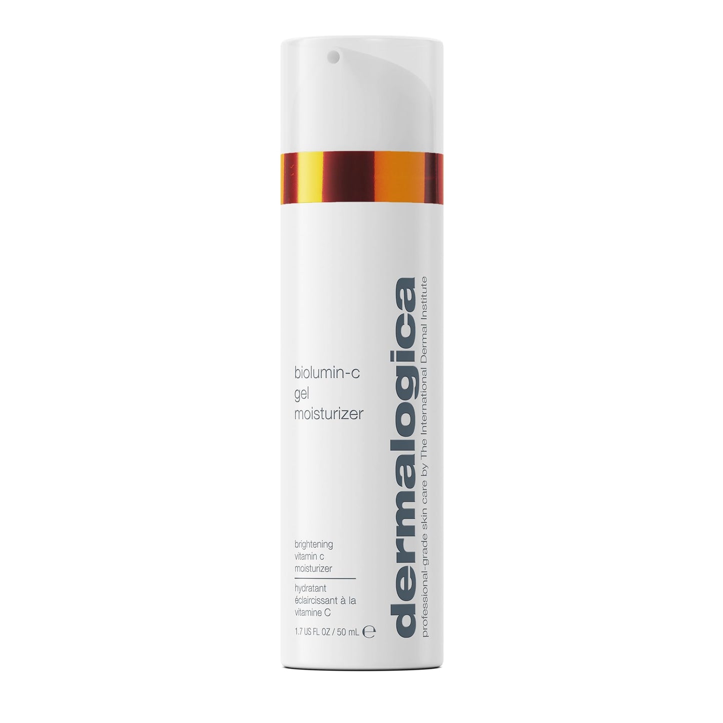 Light Gray Dermalogica Biolumin-C Gel Moisturizer, Face Moisturizer with Hyaluronic Acid and Vitamin C - Boosts Radiance, Brightens, Provides Weightless Hydration, 1.7 Fl Oz