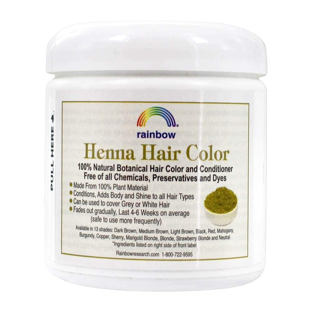Lavender Rainbow Research Henna Hair Color and Conditioner, Persian Black Deep Ebony, 4 Ounce