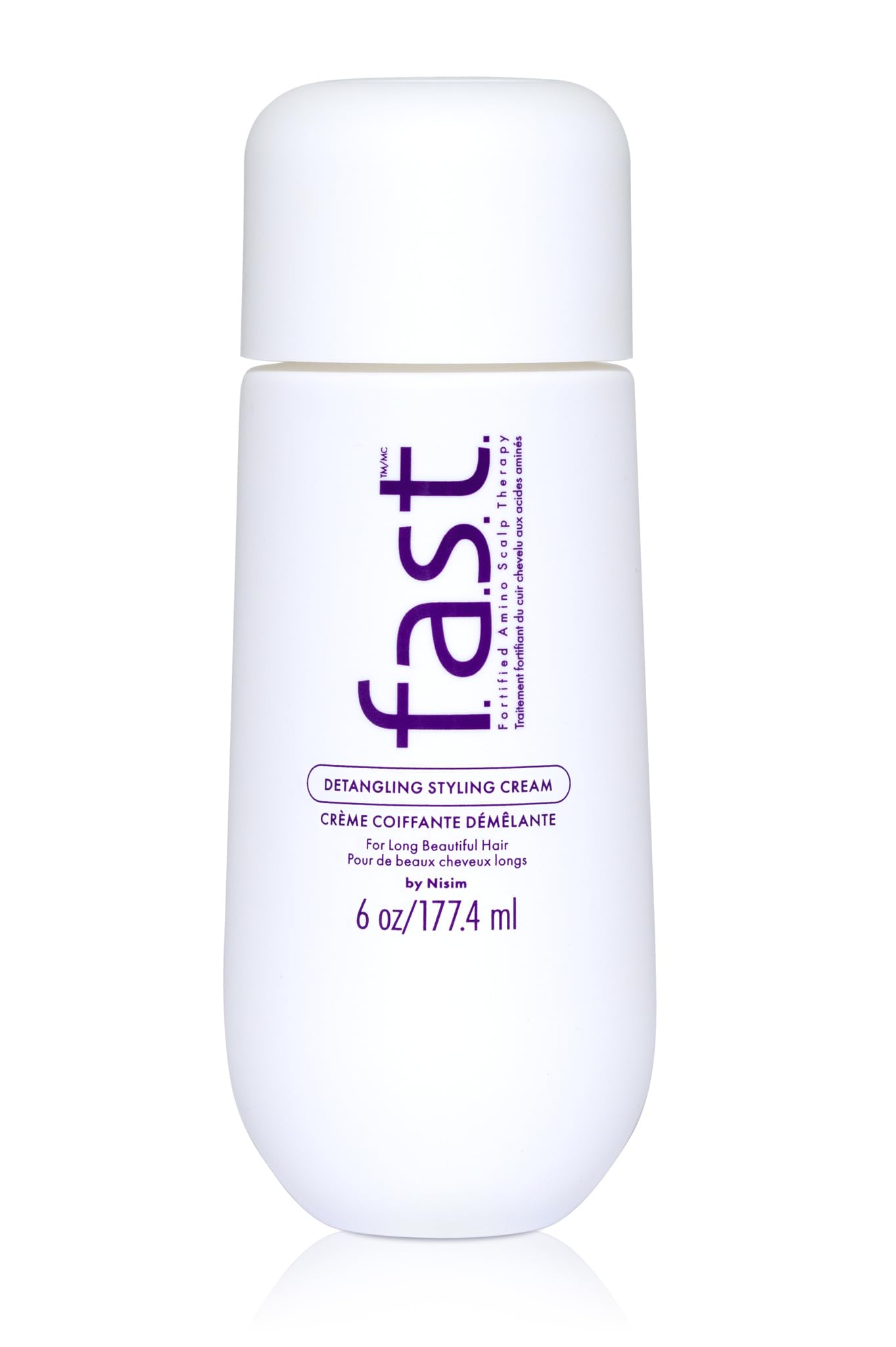 White Smoke Nisim F.A.S.T. Fortified Amino Scalp Therapy Detangling Styling Cream for Long Beautiful Hair, 3 oz (6 oz)