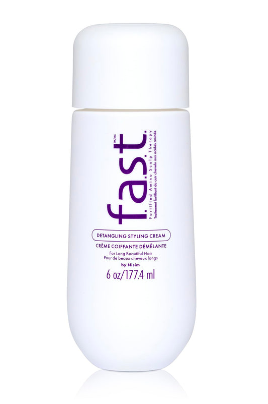 White Smoke Nisim F.A.S.T. Fortified Amino Scalp Therapy Detangling Styling Cream for Long Beautiful Hair, 3 oz (6 oz)