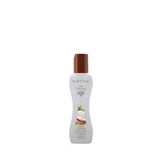 White Smoke Farouk Biosilk Silk Therapy Organic Coconut Oil Leave-in Treatment For Hair & Skin, 0.14 Ounce