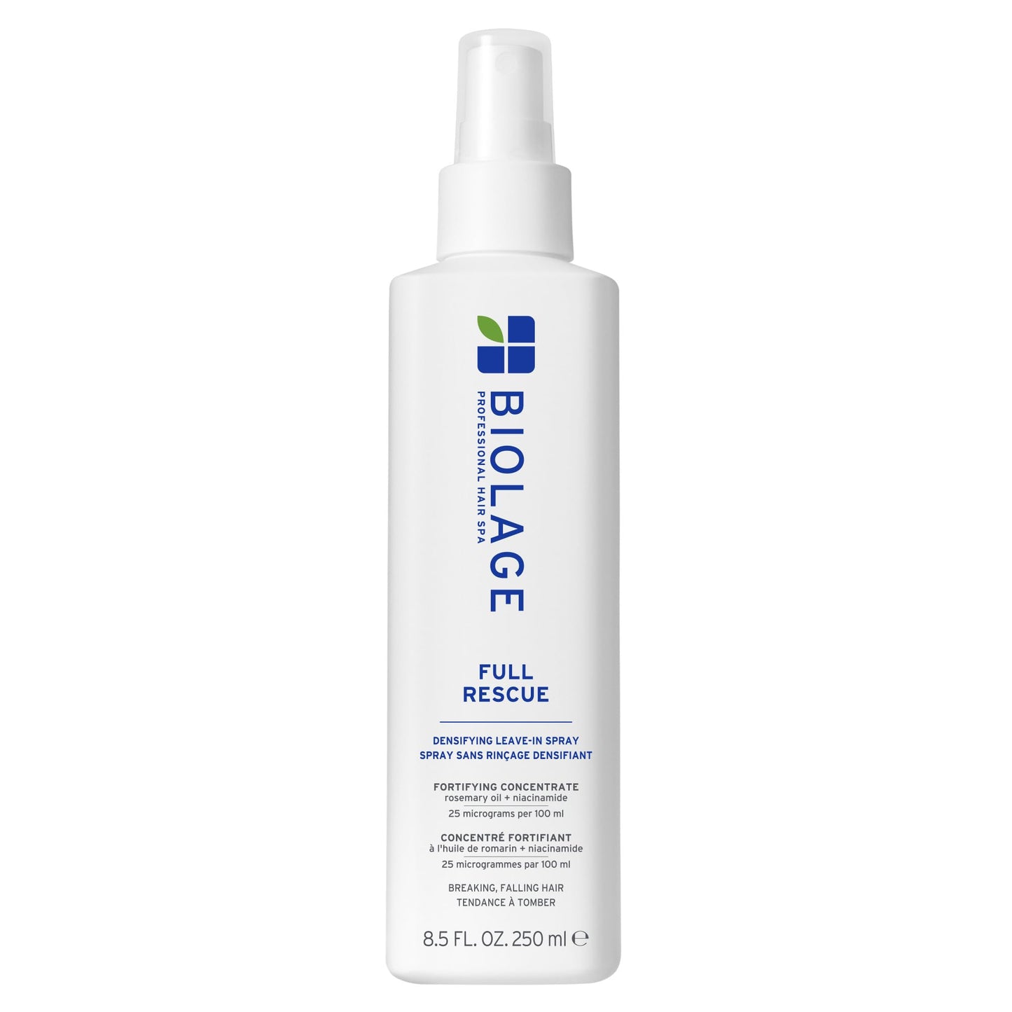 Lavender Biolage Full Rescue Densifying Leave-In Spray - Instantly Fuller-Looking Hair, Controls Flyaways, Detangles for Easy Styling, Rosemary Oil & Niacinamide, Vegan & Cruelty-Free, 8.5 Fl Oz