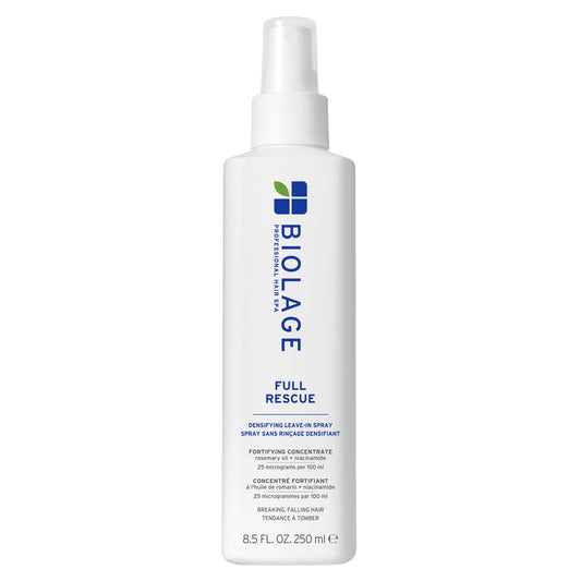 Lavender Biolage Full Rescue Densifying Leave-In Spray - Instantly Fuller-Looking Hair, Controls Flyaways, Detangles for Easy Styling, Rosemary Oil & Niacinamide, Vegan & Cruelty-Free, 8.5 Fl Oz
