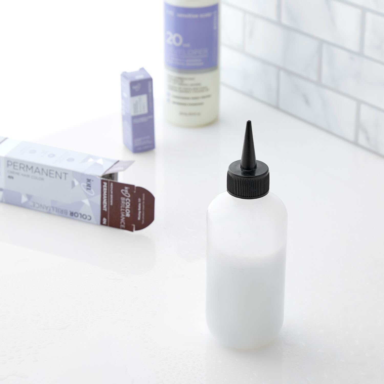 White Smoke Salon Care Narrow Tip Applicator Bottle