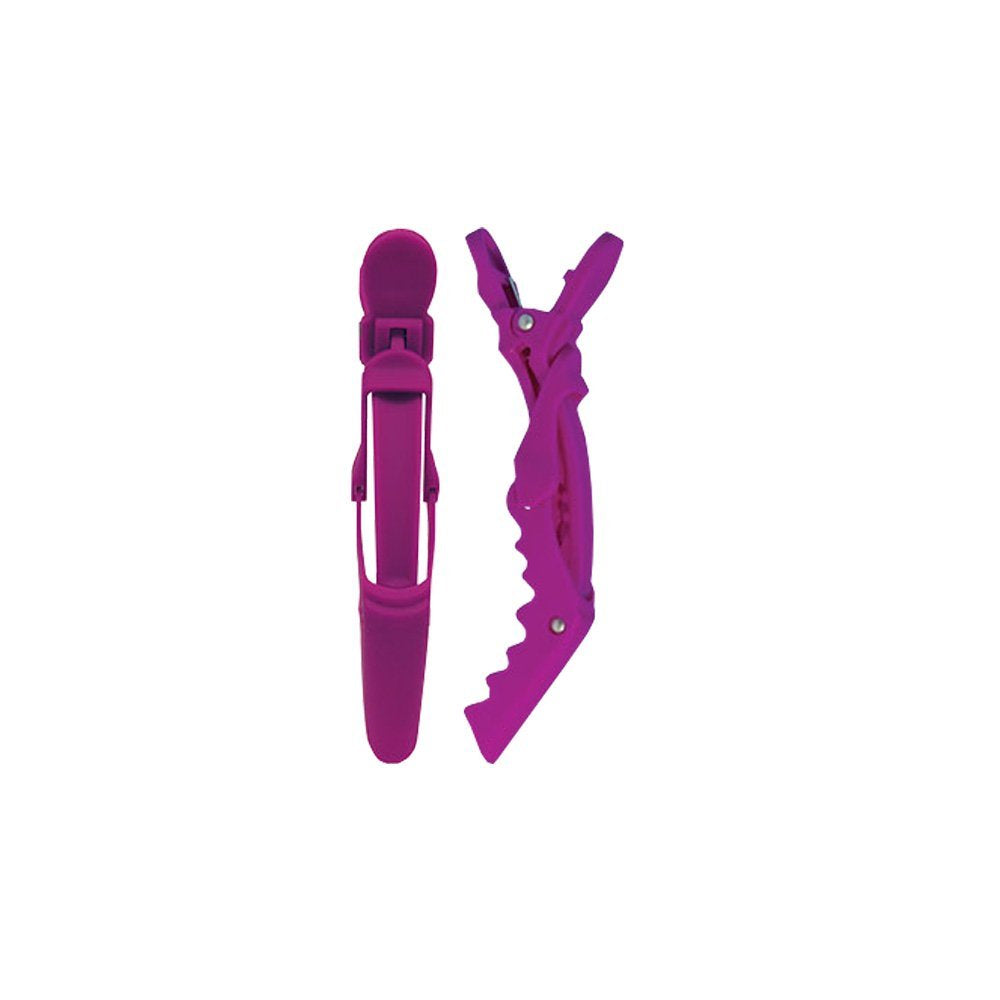 White Smoke Soft 'N Style Salon Beauty Hair Rubberized Super Grip Clips 4 Pack HC-SNS201
