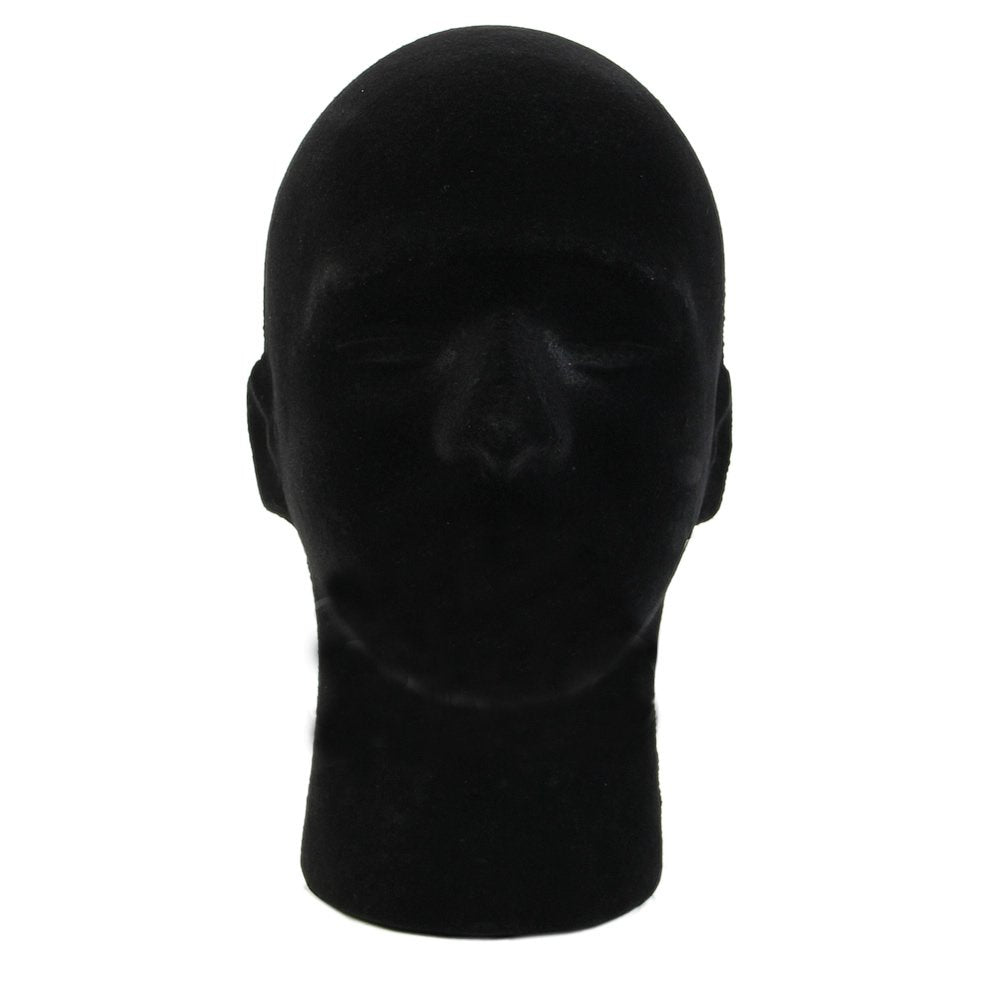 Black LIAMTU Male Wigs Display Mannequin Head Stand Model HTC Vive VR Headsets Mount Styrofoam Foam Black