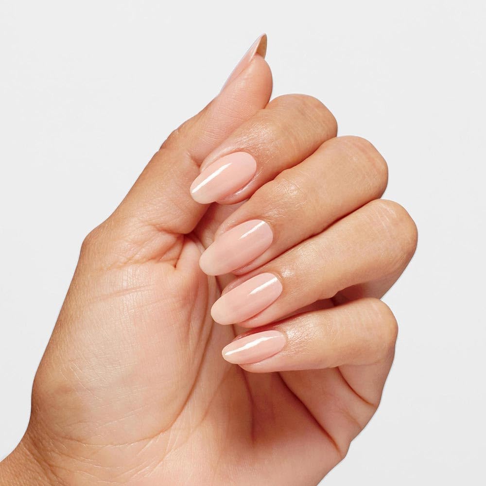 Lavender OPI Nail Lacquer Bubble Bath | Sheer Nude Pink Crème Chip Resistant Nail Polish | Fast Drying, Streak Free