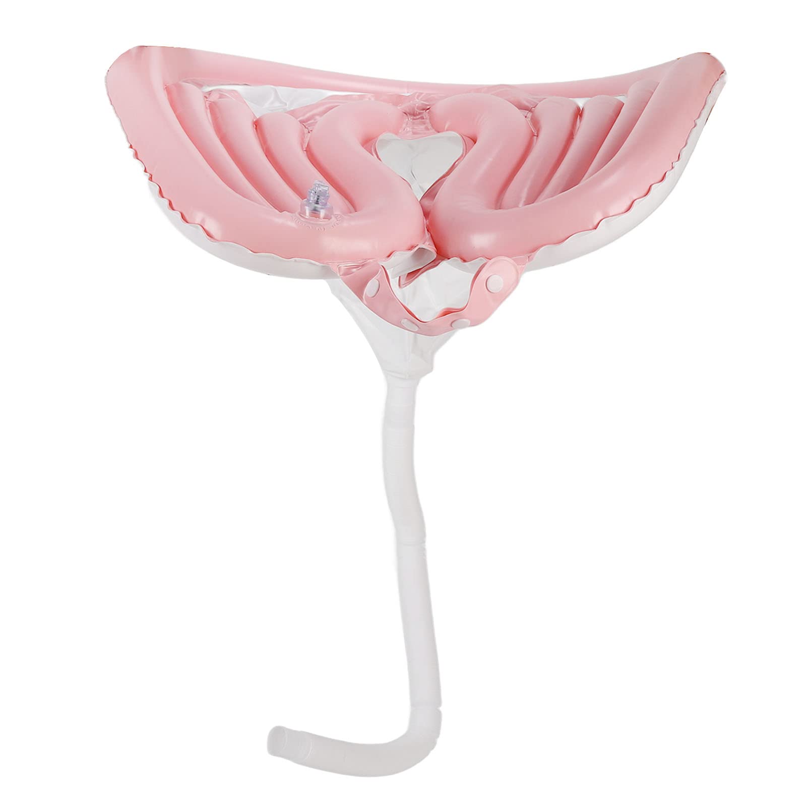 White Smoke Hair Shampoo Basin, Portable Hair Washing Tray Pink with Detachable Drain Hose for Home