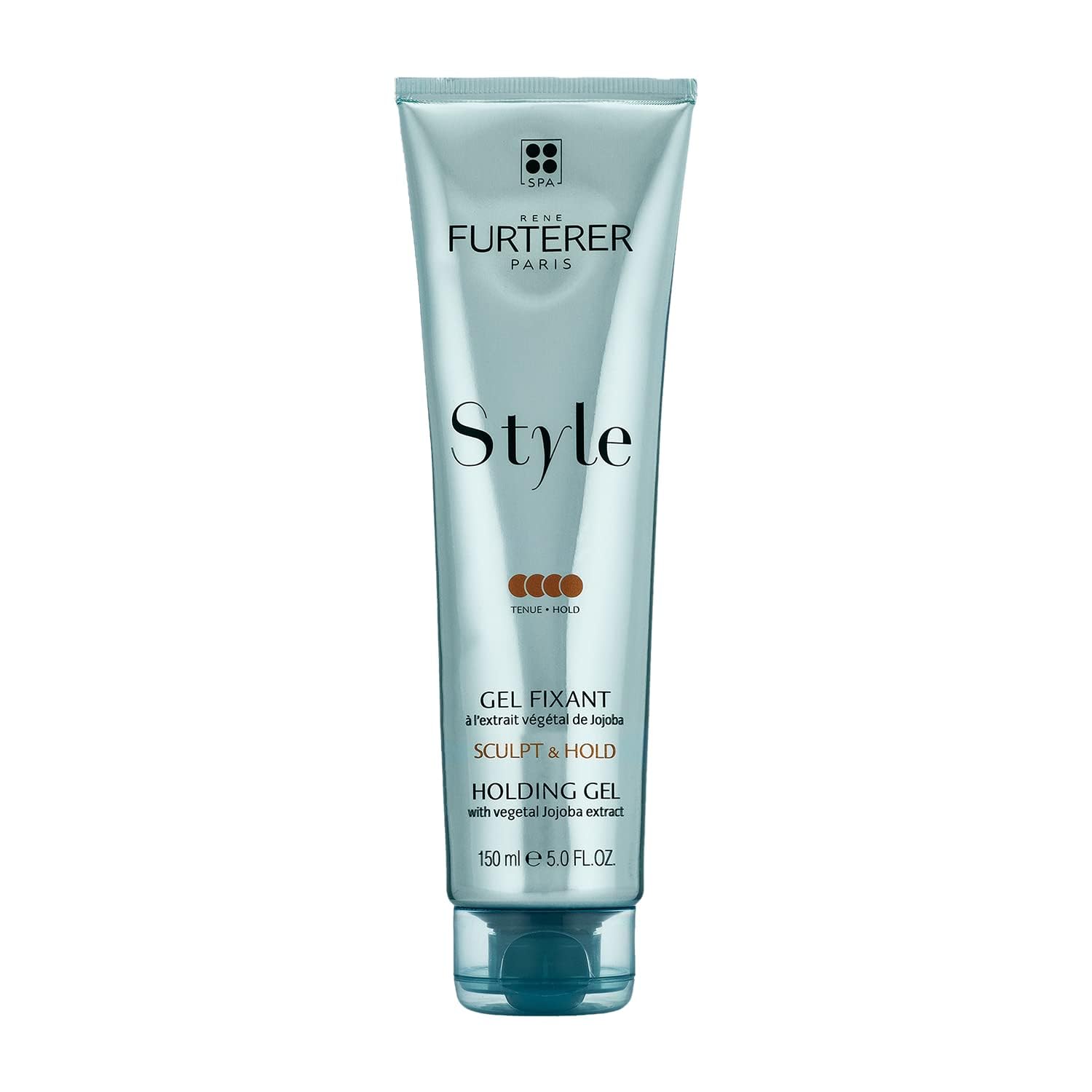 White Smoke Rene Furterer STYLE Holding Gel - Sculpts & Styles with Strong Hold - With Moisturizing Jojoba Extract - For All Hair Types - Vegan & Silicone-Free - 5.0 fl. oz.