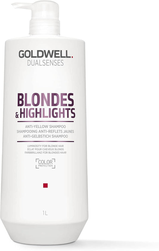 White Smoke Goldwell Dualsenses Blondes & Highlights Anti-Yellow Shampoo 1L