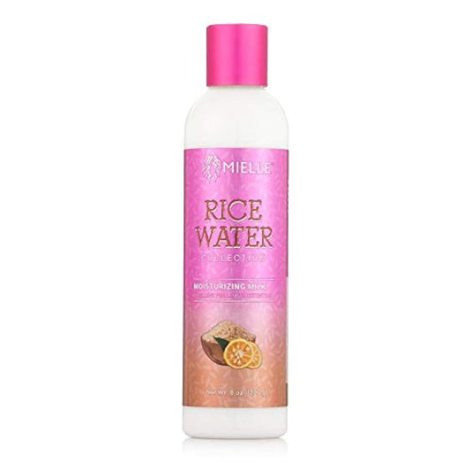 White Smoke Mielle Rice Water Moisturizing Hair Milk For Curly, Kinky or Wavy Hair (8oz)
