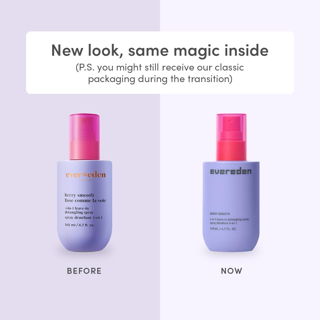 White Smoke Evereden Kids Detangler Spray: 4-in-1 Leave-In Hair Spray | Detangle, Moisturize & Fight Frizz | Easily Tackle Even the Toughest Knots | Clean & Vegan All types of Hair Product for Kids