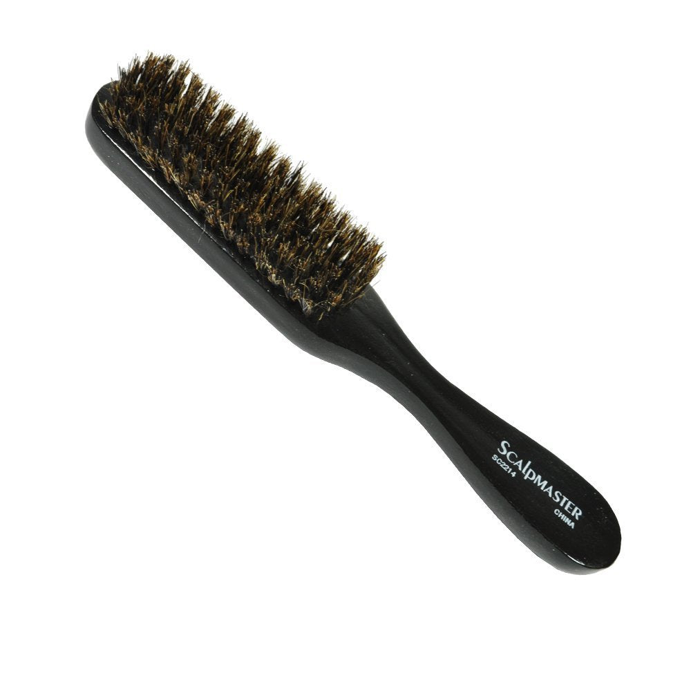 White Smoke Scalpmaster Barber Men Grooming Styling Hair Brush Boar Bristles SB-SC2214