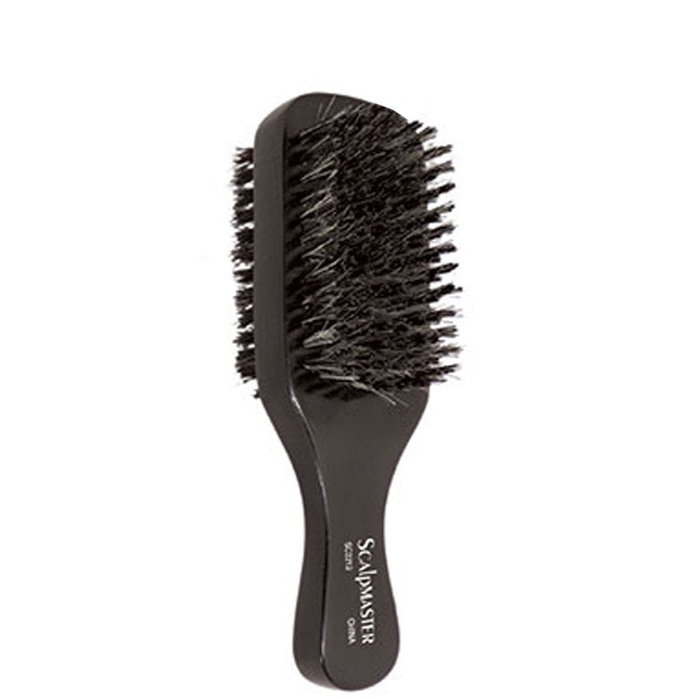 White Smoke Burmax SCALPMASTER Barber Grooming 2 Sided Club Brush 100% Boar Bristle SB-SC2212