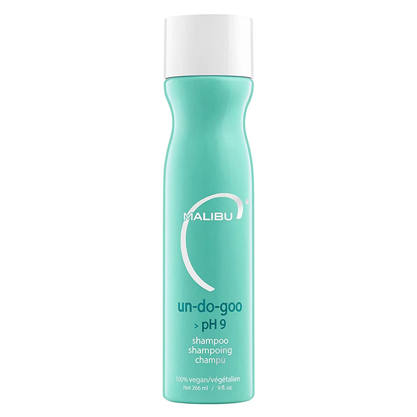 Medium Aquamarine Malibu C Un-Do-Goo Clarifying Shampoo - Removes Product Build Up and Resins from Hair - Shine Restoring, Sulfate-Free Cleanser (9 oz)