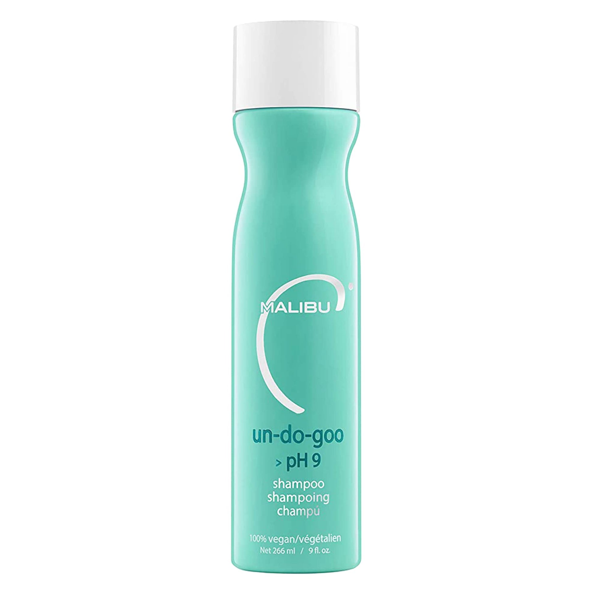 Medium Aquamarine Malibu C Un-Do-Goo Clarifying Shampoo - Removes Product Build Up and Resins from Hair - Shine Restoring, Sulfate-Free Cleanser (9 oz)
