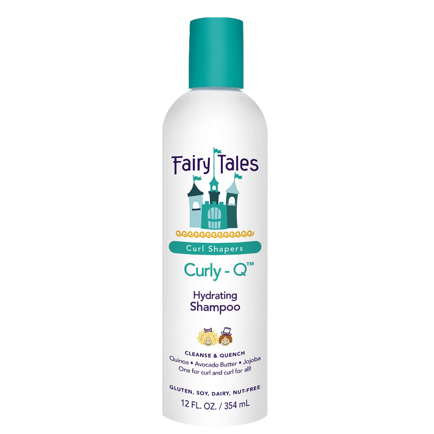 White Smoke Fairy Tales Curly Q Hydrating Shampoo for Curly and Multi-Cultural Hair - Paraben, Sulfate, Gluten and Nut Free - 12 oz