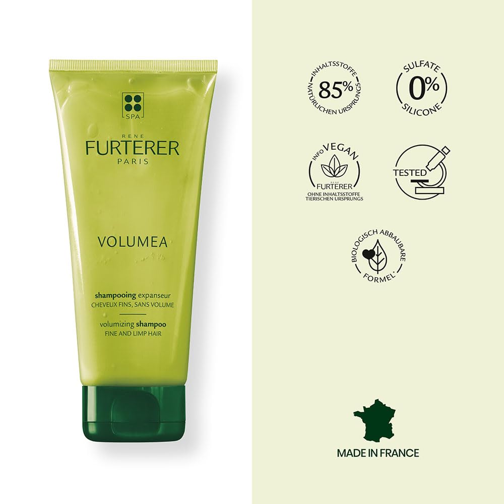 Beige Rene Furterer VOLUMEA Volumizing Shampoo - For Fine, Limp Hair - Thickening & Volumizing - SLS Free