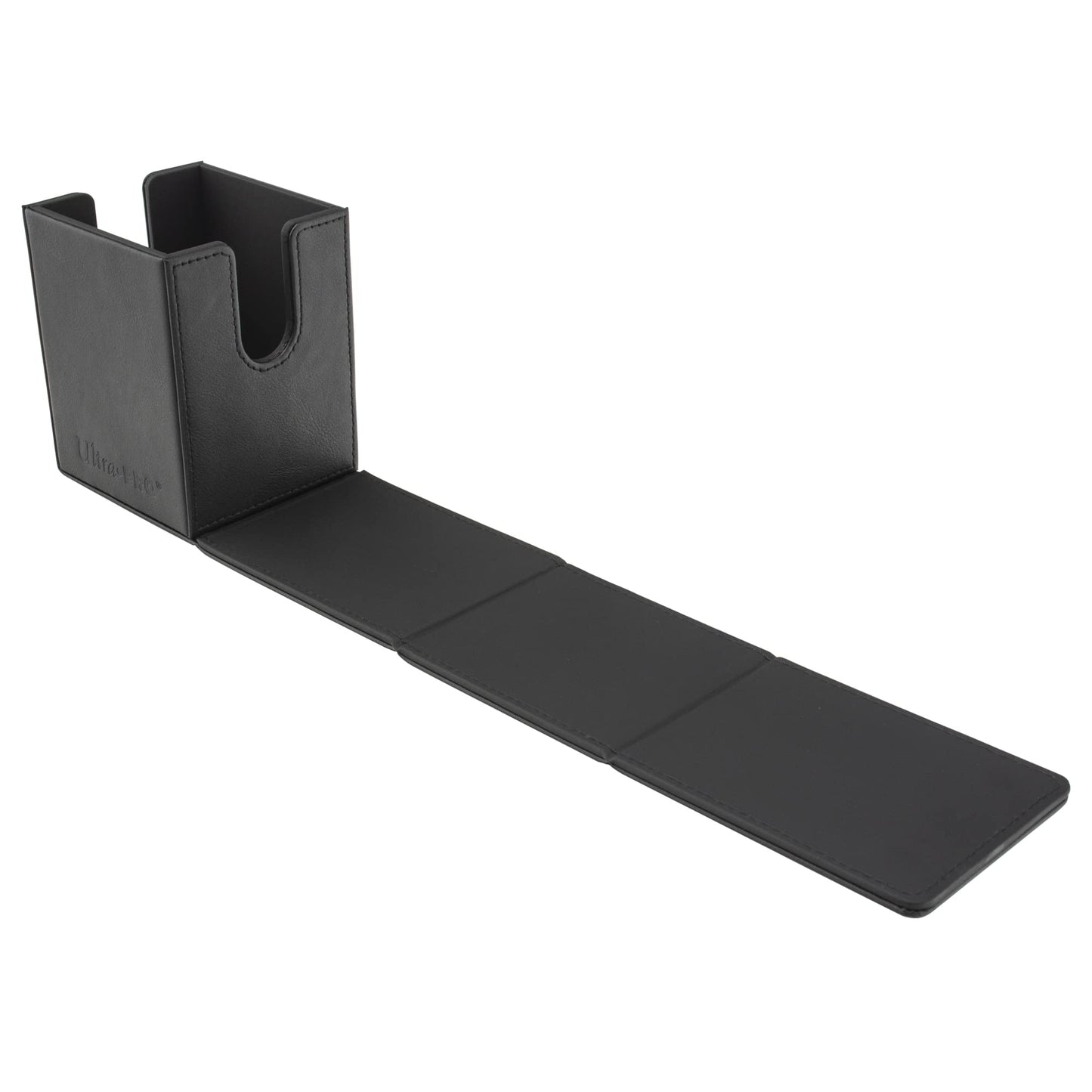 White Smoke Ultra Pro - Vivid Alcove Flip Card Deck Box (Black) - Stores & Protects Up To 100 Standard Size Collectible Cards, Baseball, Gaming, Sports or Any Standard Size Cards In Collections
