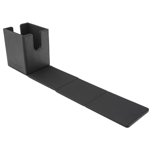 White Smoke Ultra Pro - Vivid Alcove Flip Card Deck Box (Black) - Stores & Protects Up To 100 Standard Size Collectible Cards, Baseball, Gaming, Sports or Any Standard Size Cards In Collections