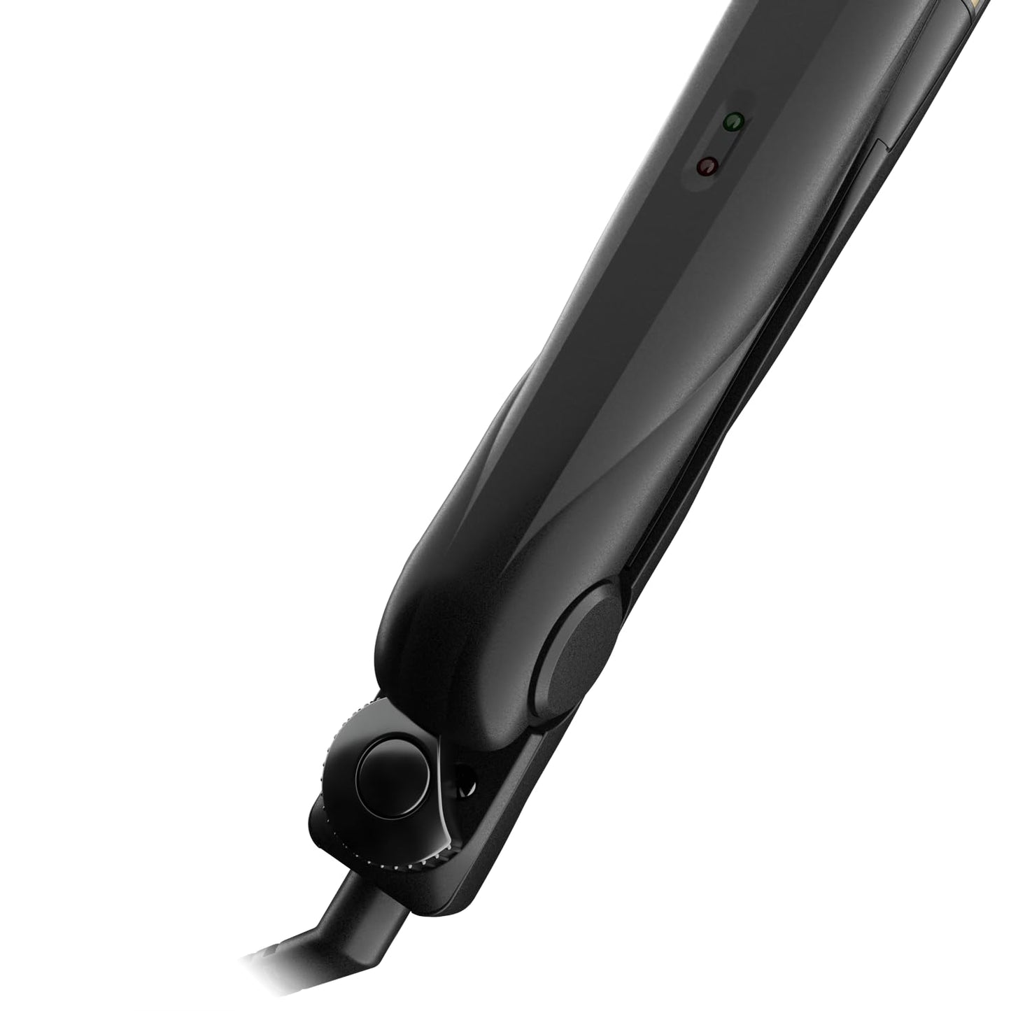 White Smoke Andis 67695 Professional Curved Edge, 1-inch 450ºF High Heat Tourmaline Nano-Ceramic Hair Flat Iron with Dual Voltage and Auto Shut-Off - Frizz-Free Ceramic Hair Straightener - Black/Gold