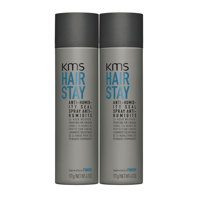 Dim Gray KMS HAIRSTAY Anti-Humidity Seal Spray Duo