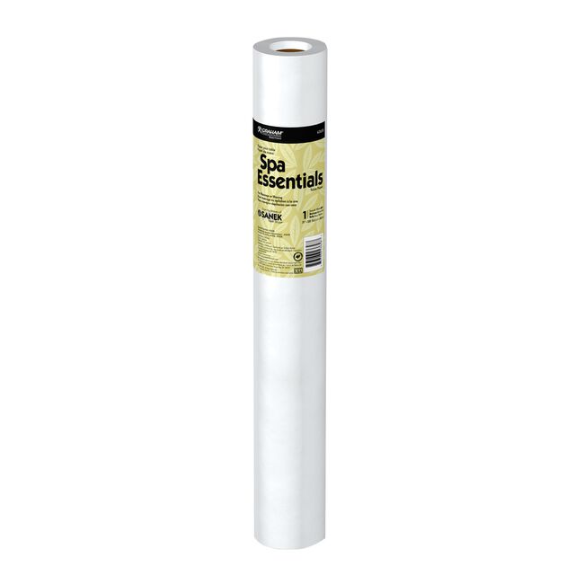White Smoke Dannyco Sundries Smooth White Waxing Table Paper, 21" x 225'