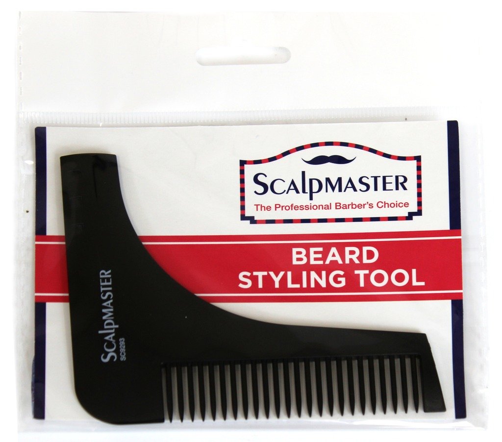 White Smoke Burmax Scalpmaster Beard Styling Tool