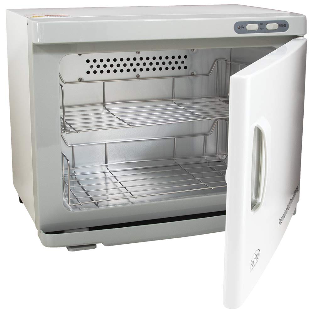 White Smoke ForPro Professional Collection Premium Hot Towel Warmer, 23L Extra Large Capacity, Two Stainless Steel Racks, White