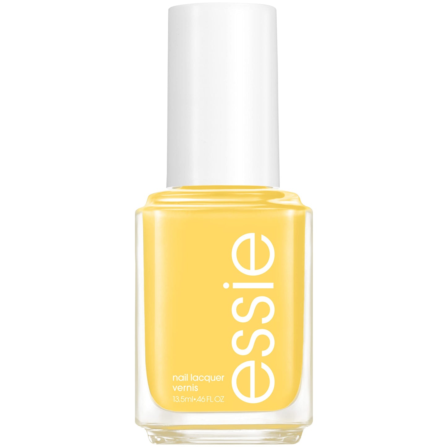 White Smoke essie Salon-Quality Nail Polish, 8-Free Vegan, Push Play Collection, Yellow, Sunshine Be Mine, 0.46 oz.