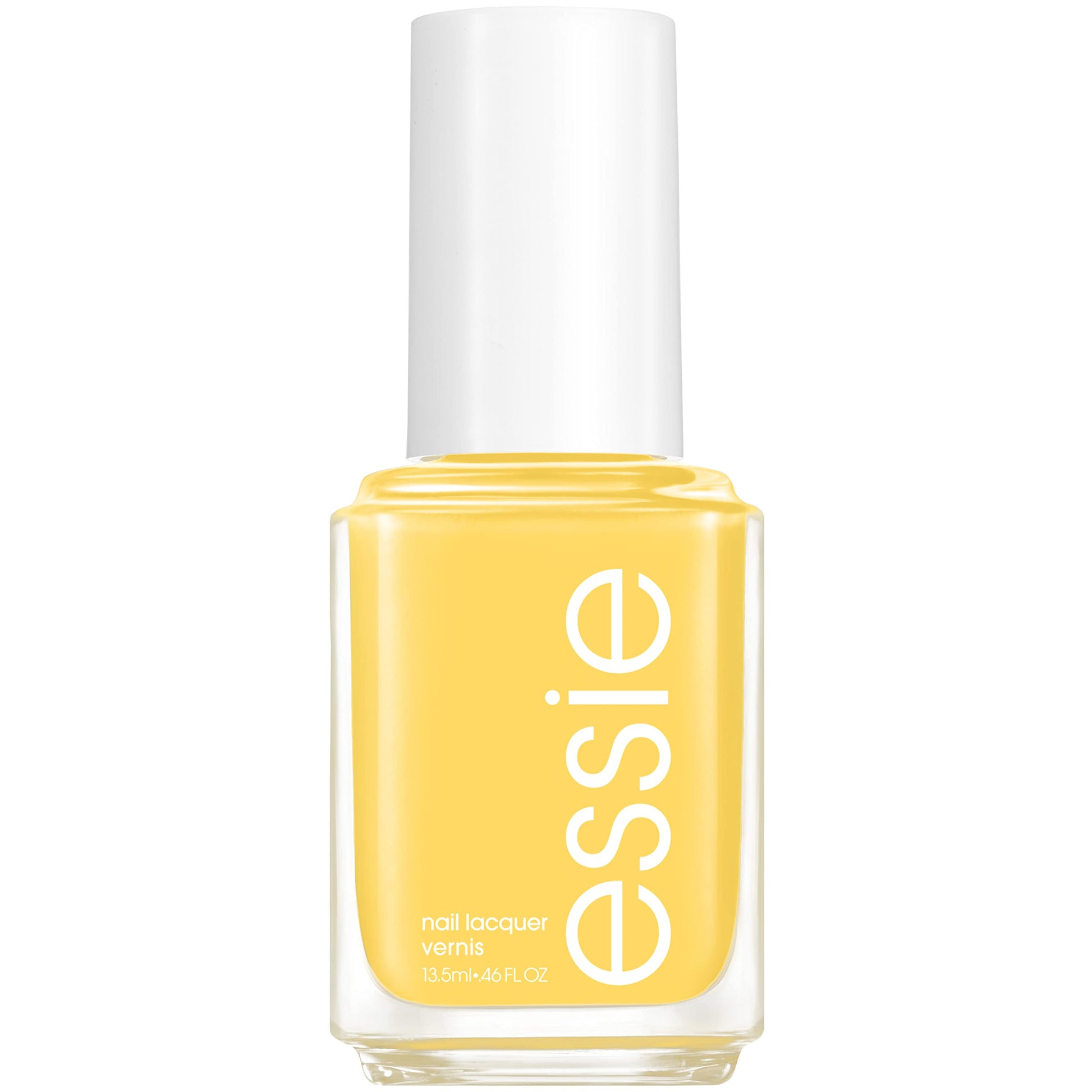 White Smoke essie Salon-Quality Nail Polish, 8-Free Vegan, Push Play Collection, Yellow, Sunshine Be Mine, 0.46 oz.