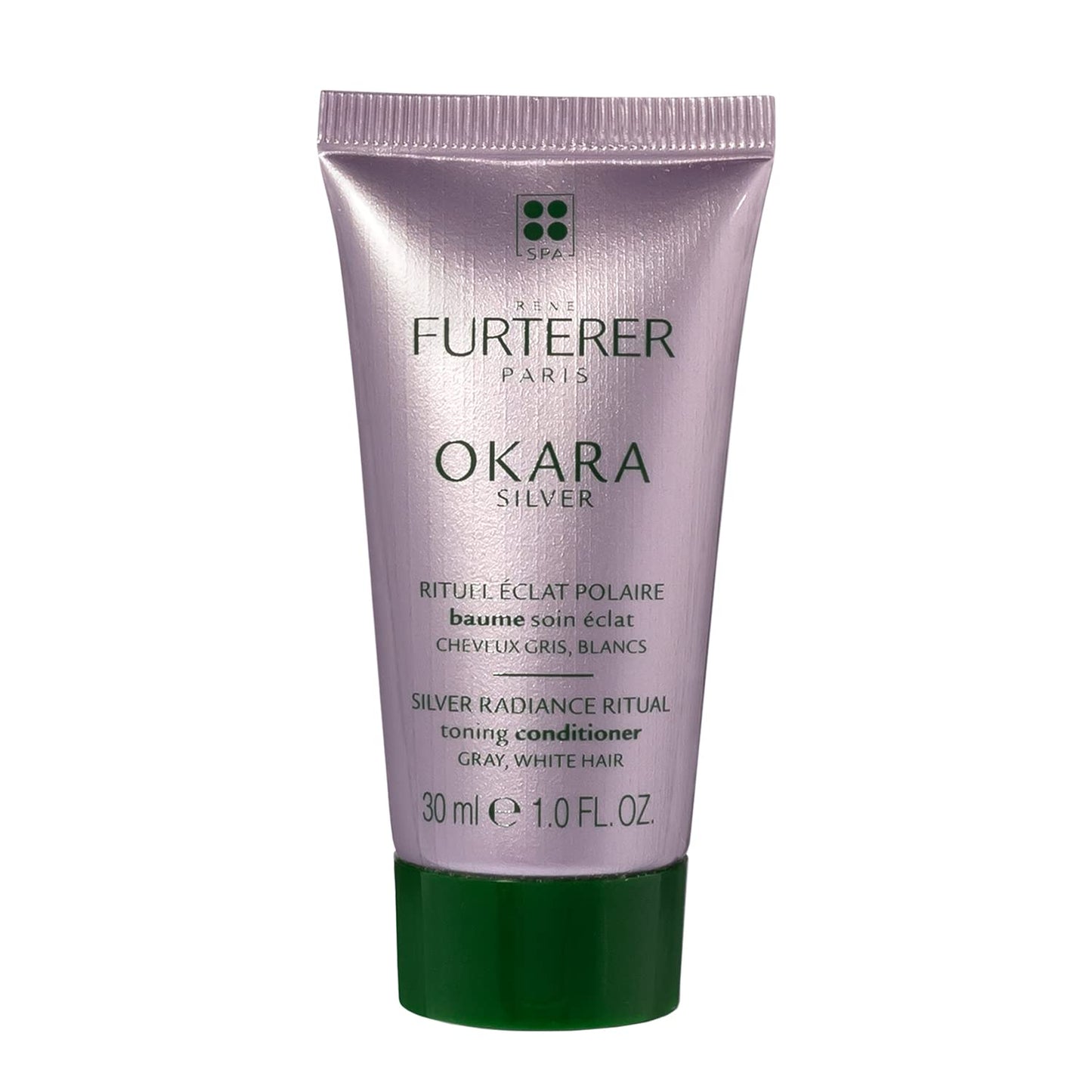 White Smoke Rene Furterer OKARA SILVER Toning Conditioner - Purple Conditioner for Blonde, White, Grey & Silver Hair - Gentle