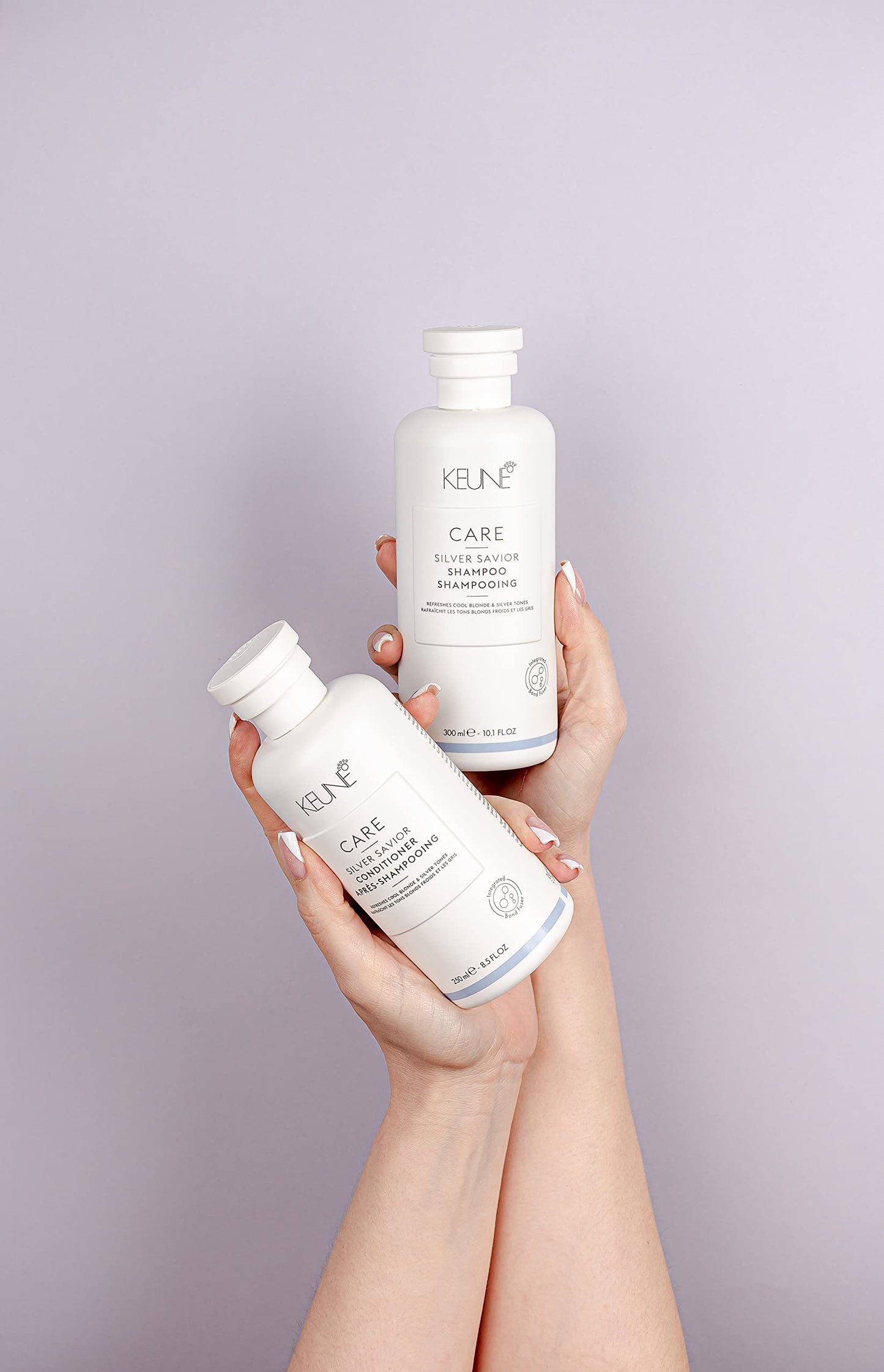 Thistle KEUNE Care Silver Savior Shampoo, Toning & Brightening Cleanser for Blonde & Grey Hair, 10.1 Fl Oz