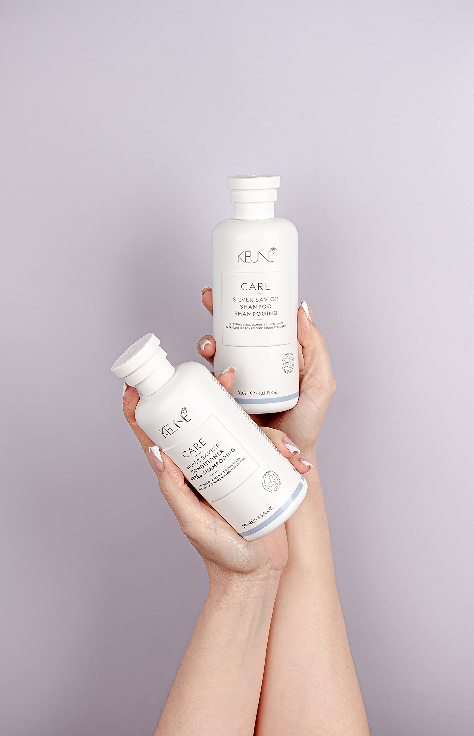 Thistle KEUNE Care Silver Savior Shampoo, Toning & Brightening Cleanser for Blonde & Grey Hair, 10.1 Fl Oz